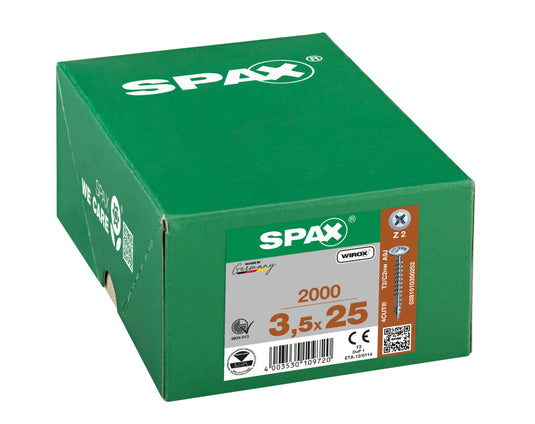 SPAX Flangehead Pozi Wirox Screw 3.5 x 25mm
