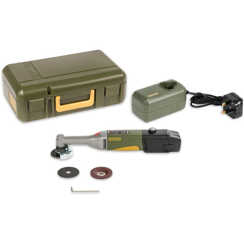 Load image into Gallery viewer, Proxxon LHW/A Cordless Long Neck Angle Grinder Kit 10.8v 2.6Ah   (29815)
