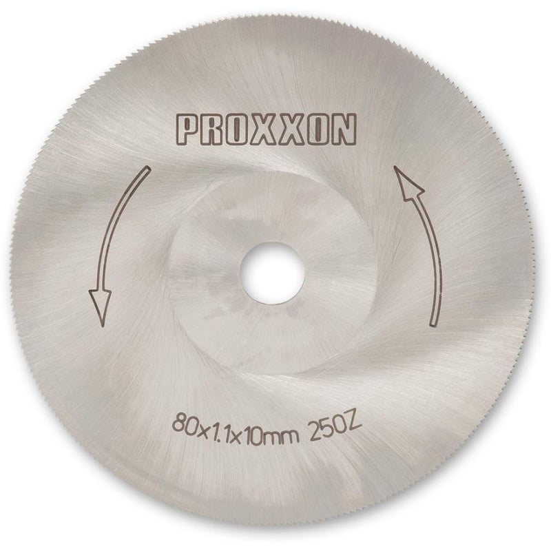Load image into Gallery viewer, Proxxon High-Alloy HSS Saw Blade 80mm Dia T250  for FET &amp; KGS80     (28730)
