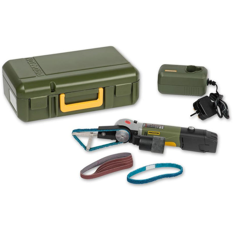 Load image into Gallery viewer, Proxxon RBS/A Cordless Tube Belt Sander Kit 10.8v 2.6Ah   (29830)

