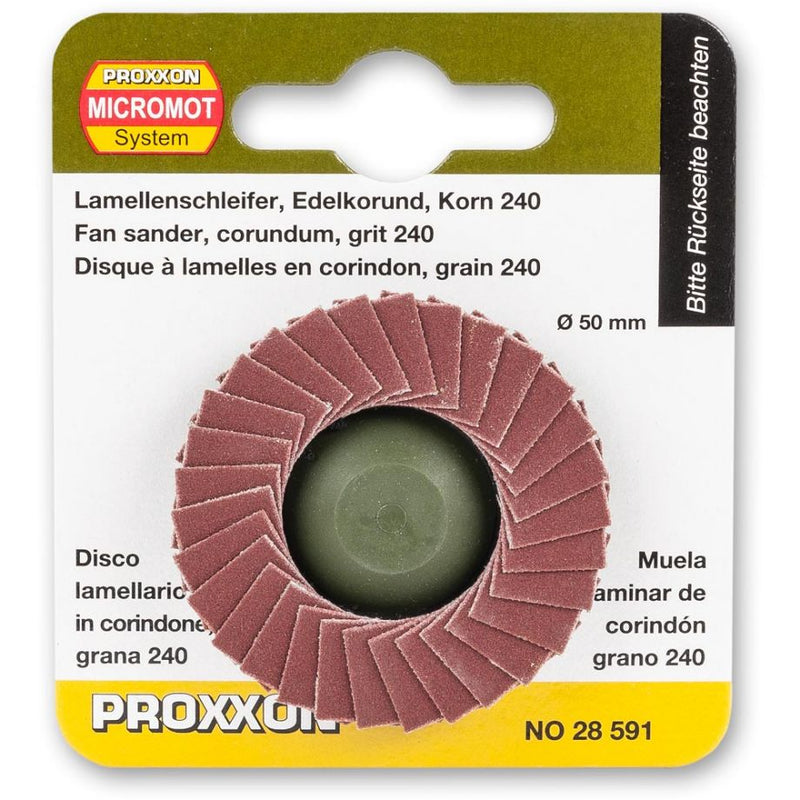 Load image into Gallery viewer, Proxxon Fan Sander for LHW &amp; LHW/A 240 Grit - 50mm Dia   (28591)
