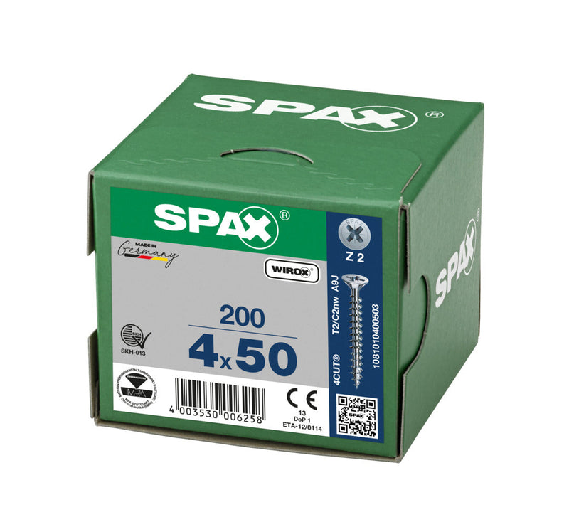 Load image into Gallery viewer, SPAX Wirox Pozi Screw 4.0 x 50mm - Box of 200
