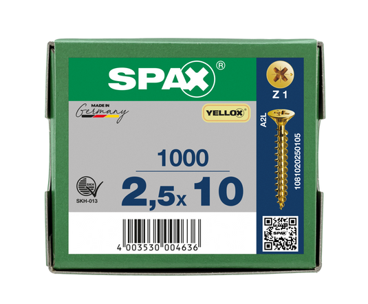 Yellox Countersunk Screws