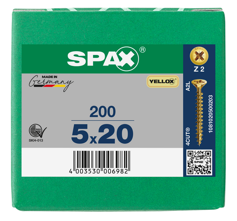 Load image into Gallery viewer, SPAX Yellox Pozi Screw 5.0 x 20mm - Box of 200
