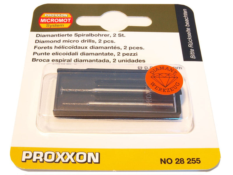 Load image into Gallery viewer, Proxxon Diamond Twist Drills  0.8mm &amp; 1.2mm    (28255)

