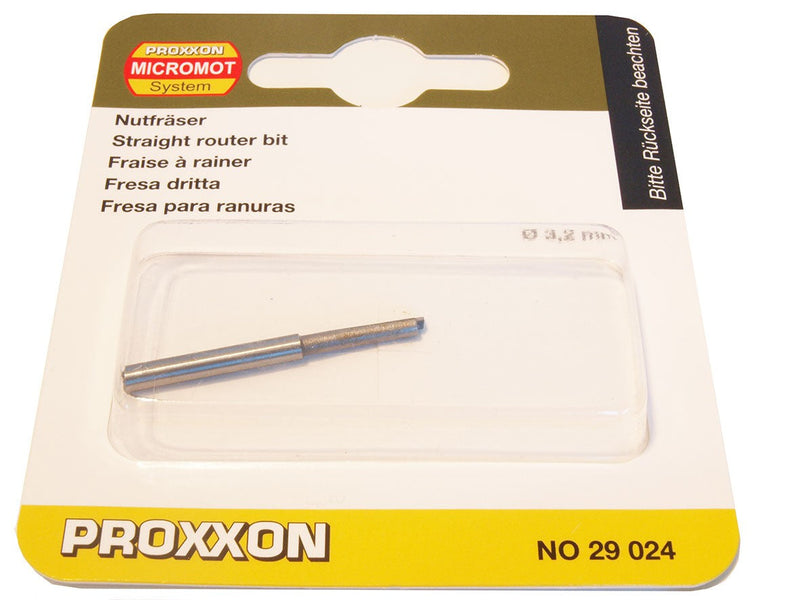 Load image into Gallery viewer, Proxxon Individual Straight Wood Router Bits 3.2mm Shank   (29024, 29026, 29028, 29030, 29032, 29034, 29036, 29038 &amp; 29040)
