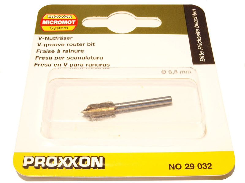 Load image into Gallery viewer, Proxxon Individual Straight Wood Router Bits 3.2mm Shank   (29024, 29026, 29028, 29030, 29032, 29034, 29036, 29038 &amp; 29040)
