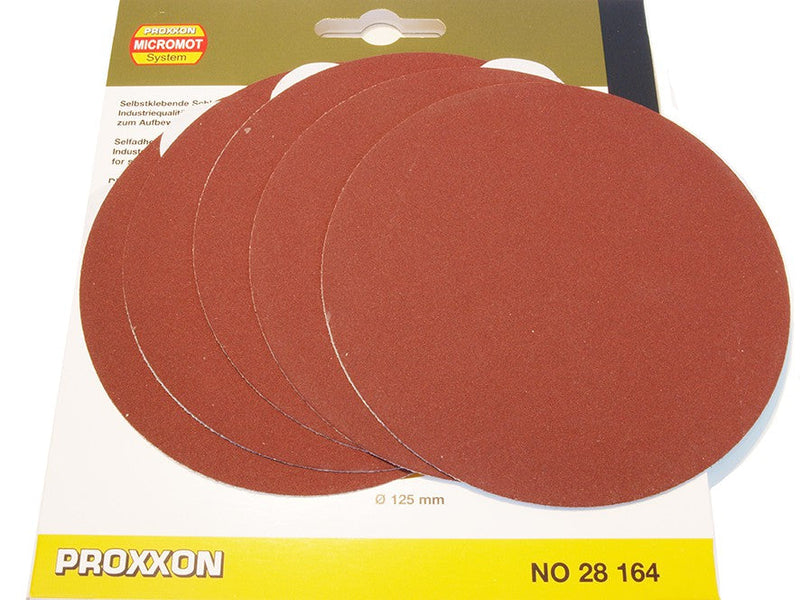 Load image into Gallery viewer, Proxxon Self-Adhesive Sanding Discs 125mm for TG125/E  (28160, 28162 &amp; 28164)
