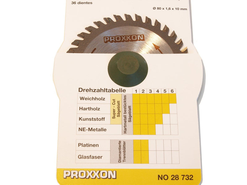 Load image into Gallery viewer, Proxxon TCTSaw Blade for KGS80 80mm Dia     (28732)
