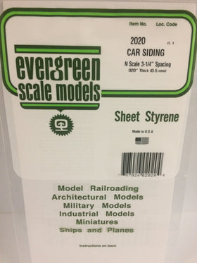 Load image into Gallery viewer, EVERGREEN Freight Car Siding Styrene Sheets - 0.5mm Thick
