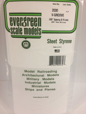 Load image into Gallery viewer, EVERGREEN V-Groove Siding Styrene Sheets - 0.50mm Thick
