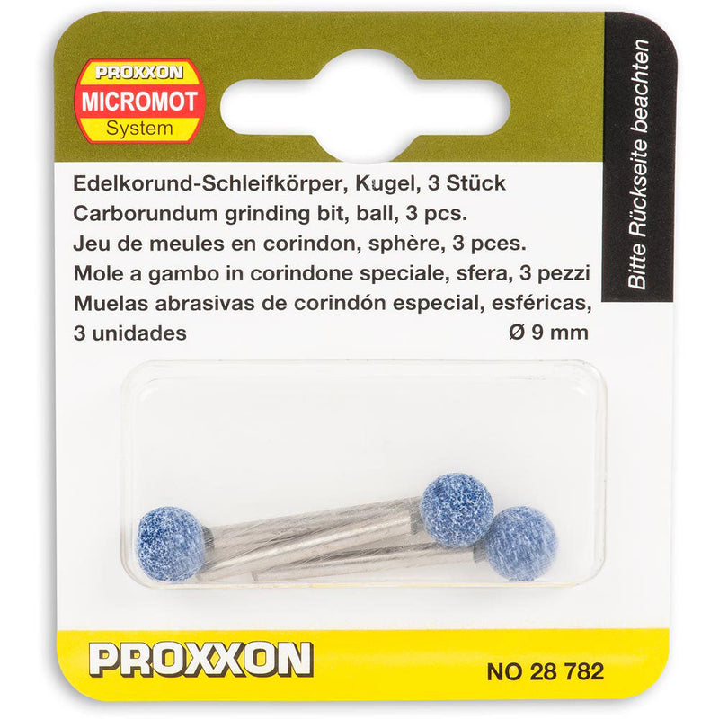 Load image into Gallery viewer, Proxxon Corundum Grinding Bits - 3mm Shank  (Packs of 3)   (28781, 28782 &amp; 28783)
