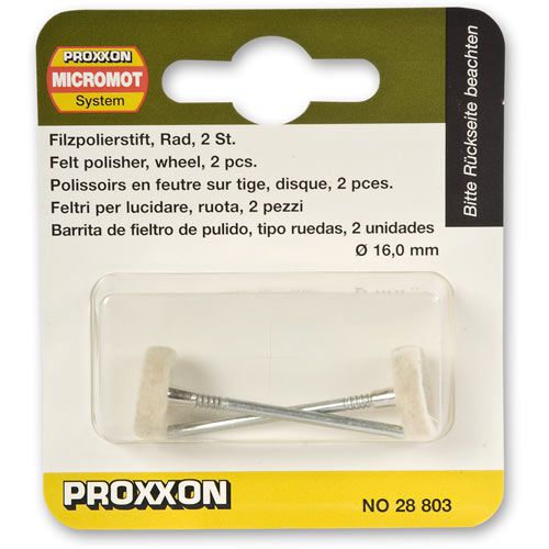 Load image into Gallery viewer, Proxxon Felt Polishing Tips (Packs of 2)   (28801, 28802 &amp; 28803)
