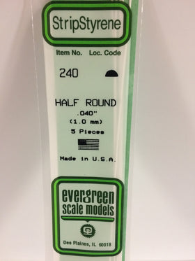 Load image into Gallery viewer, EVERGREEN Styrene Half Round Section
