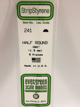 Load image into Gallery viewer, EVERGREEN Styrene Half Round Section
