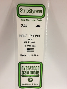 Load image into Gallery viewer, EVERGREEN Styrene Half Round Section
