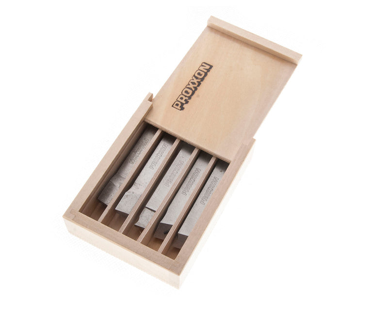 Load image into Gallery viewer, Proxxon 5-Piece Lathe Cutting Tool Set 10x10mm  (24550)
