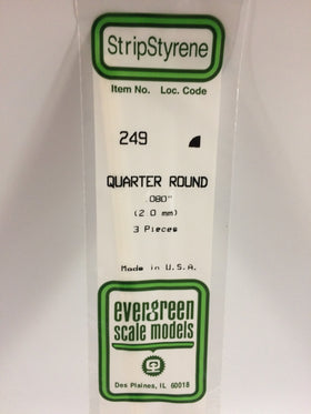 Load image into Gallery viewer, EVERGREEN Styrene Quarter Round Section
