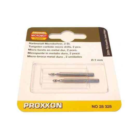 Proxxon Tungsten Carbide Micro Drills 1.0mm (Pack of 2)    (28324)
