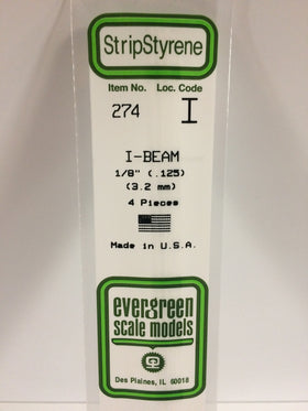 Load image into Gallery viewer, EVERGREEN Styrene I-Beam
