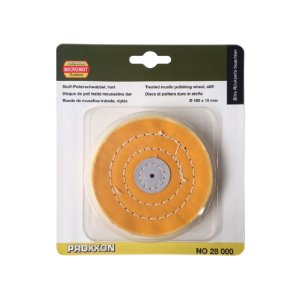 Load image into Gallery viewer, Proxxon Treated Muslin Polishing Wheel 100 x 15mm   (28000)

