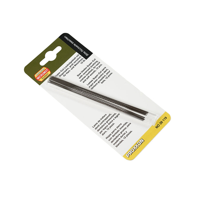 Load image into Gallery viewer, PROXXON Scroll Blades Reversed Toothing 11 tpi     (28119)
