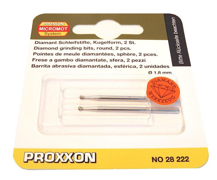 Load image into Gallery viewer, Proxxon Diamond Grinding Bits - 2.35mm Shank (28212, 28222, 28240, 28250)
