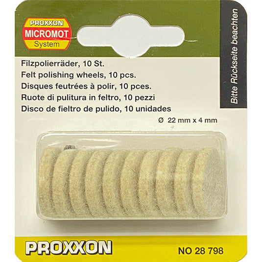 Proxxon Felt Polishing Wheels (Pack of 10)    (28798)