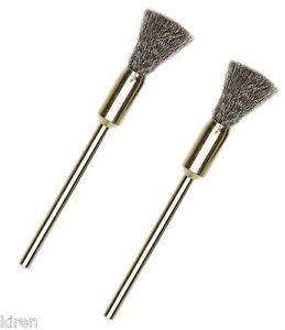 Load image into Gallery viewer, Proxxon End Wire Brushes 8.0mm Dia  - Brass, Steel &amp; Stainless Steel   (28951, 28961 &amp; 28955)
