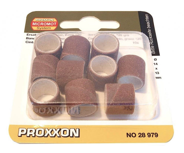 Load image into Gallery viewer, Proxxon Sanding Drums with Arbor and Replacement Drums (Packs of 10)   (28978, 28979, 28980 &amp; 28981)

