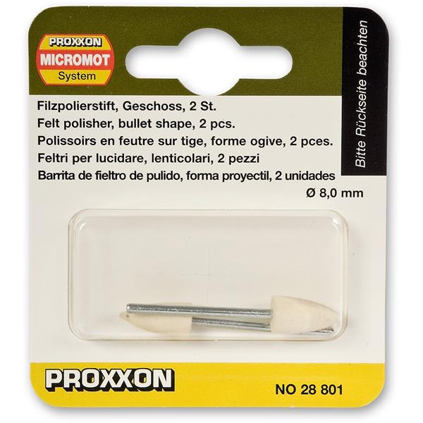 Load image into Gallery viewer, Proxxon Felt Polishing Tips (Packs of 2)   (28801, 28802 &amp; 28803)
