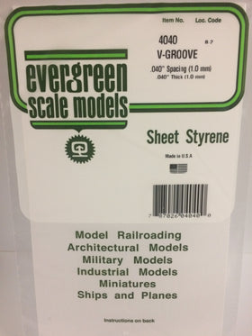 Load image into Gallery viewer, EVERGREEN V-Groove Siding Styrene Sheets - 1.00mm Thick
