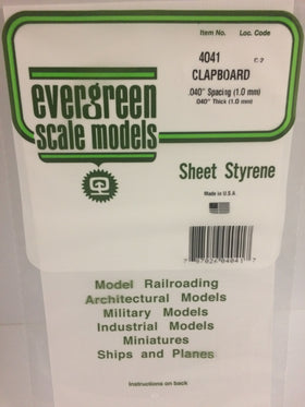 Load image into Gallery viewer, EVERGREEN Clapboard Siding Styrene Sheets
