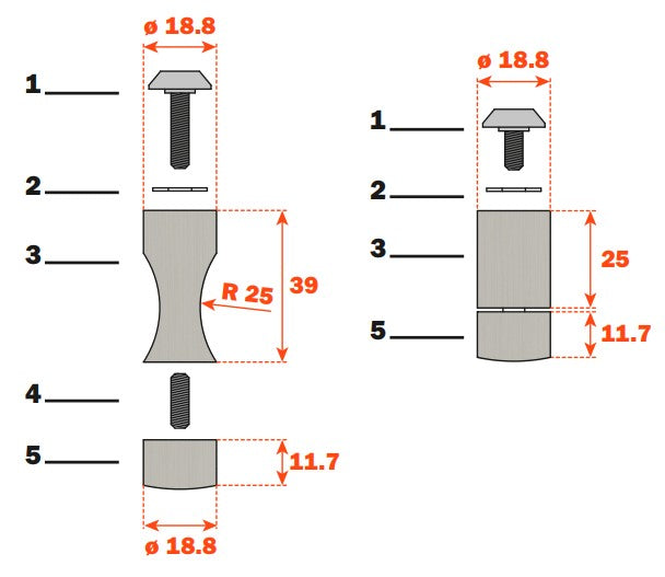 Load image into Gallery viewer, Salice Pin Knife Pins
