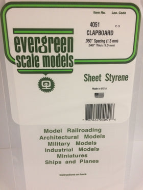 Load image into Gallery viewer, EVERGREEN Clapboard Siding Styrene Sheets
