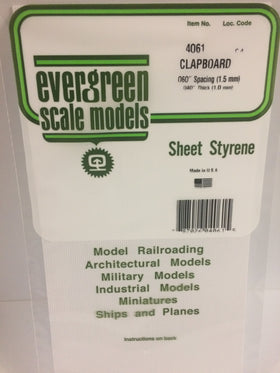 Load image into Gallery viewer, EVERGREEN Clapboard Siding Styrene Sheets
