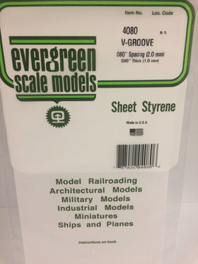 Load image into Gallery viewer, EVERGREEN V-Groove Siding Styrene Sheets - 1.00mm Thick
