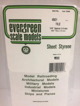 Load image into Gallery viewer, EVERGREEN Square Tile Styrene Sheets
