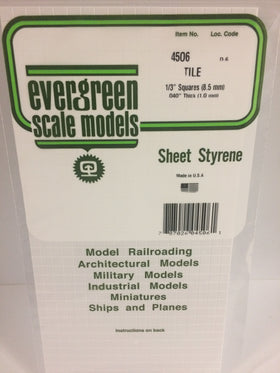 Load image into Gallery viewer, EVERGREEN Square Tile Styrene Sheets
