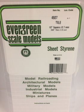 Load image into Gallery viewer, EVERGREEN Square Tile Styrene Sheets
