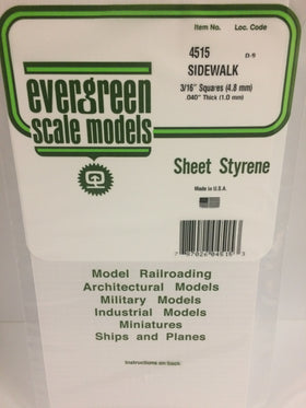 Load image into Gallery viewer, EVERGREEN Square Sidewalk Styrene Sheets
