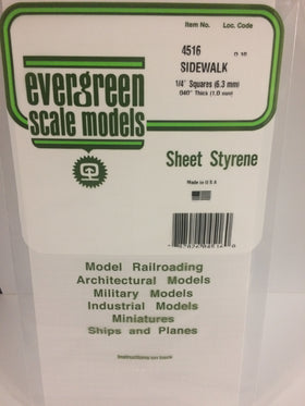 Load image into Gallery viewer, EVERGREEN Square Sidewalk Styrene Sheets
