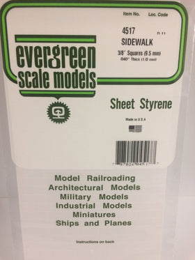 Load image into Gallery viewer, EVERGREEN Square Sidewalk Styrene Sheets
