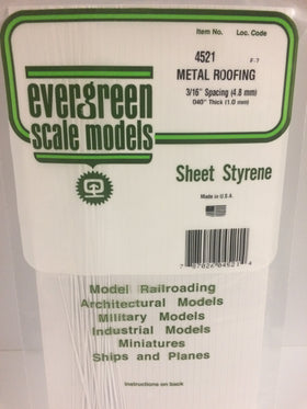 Load image into Gallery viewer, EVERGREEN Seam Metal Roofing Styrene Sheets
