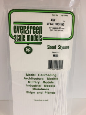 Load image into Gallery viewer, EVERGREEN Seam Metal Roofing Styrene Sheets
