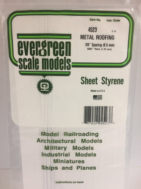 Load image into Gallery viewer, EVERGREEN Seam Metal Roofing Styrene Sheets
