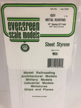 Load image into Gallery viewer, EVERGREEN Seam Metal Roofing Styrene Sheets
