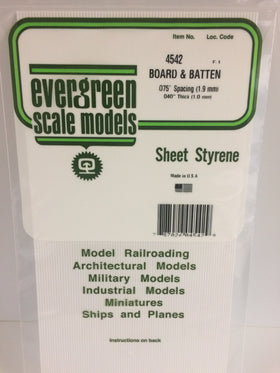 Load image into Gallery viewer, EVERGREEN Board &amp; Batten Siding Styrene Sheets
