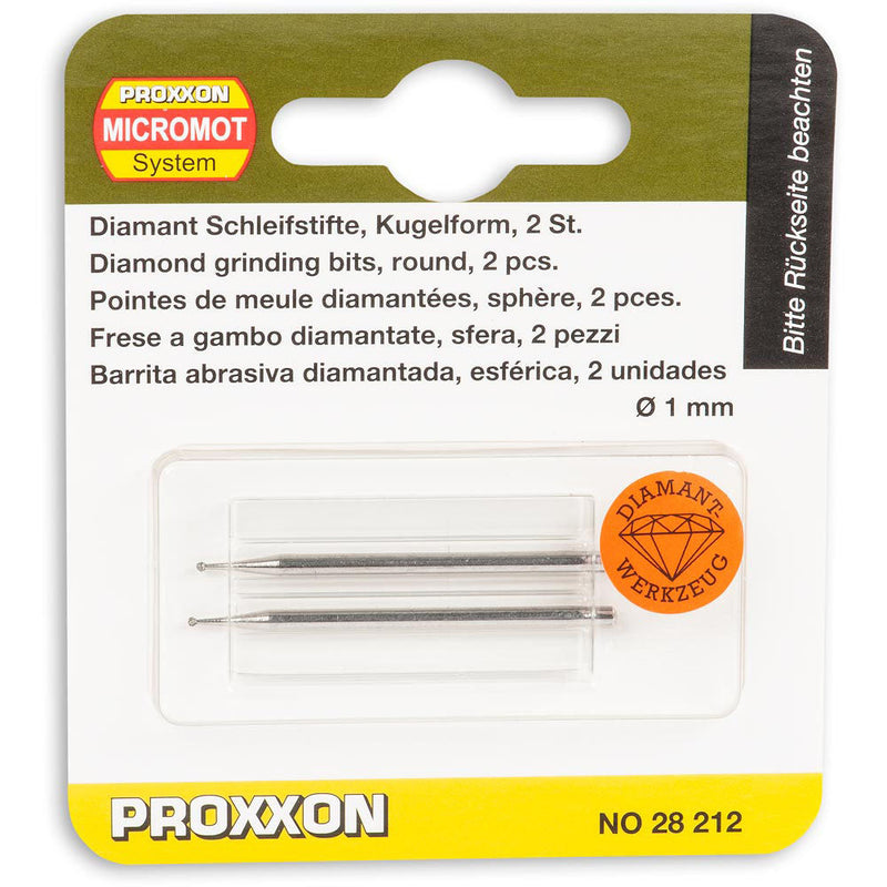 Load image into Gallery viewer, Proxxon Diamond Grinding Bits - 2.35mm Shank (28212, 28222, 28240, 28250)
