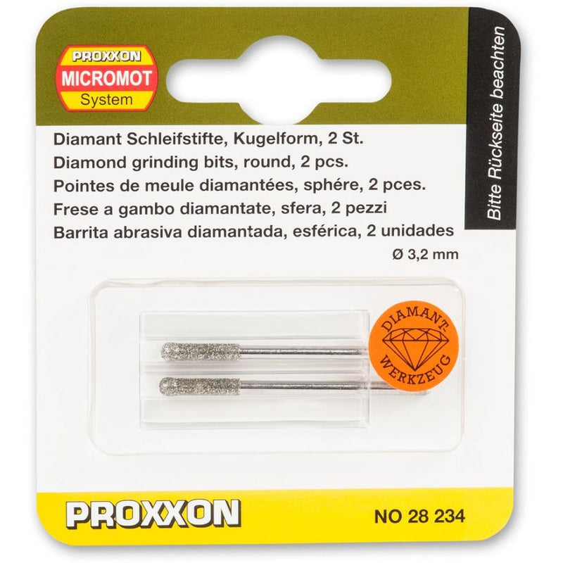 Load image into Gallery viewer, Proxxon Diamond Coated Grinding Bits (Packs of 2)    (28232 &amp; 28234)
